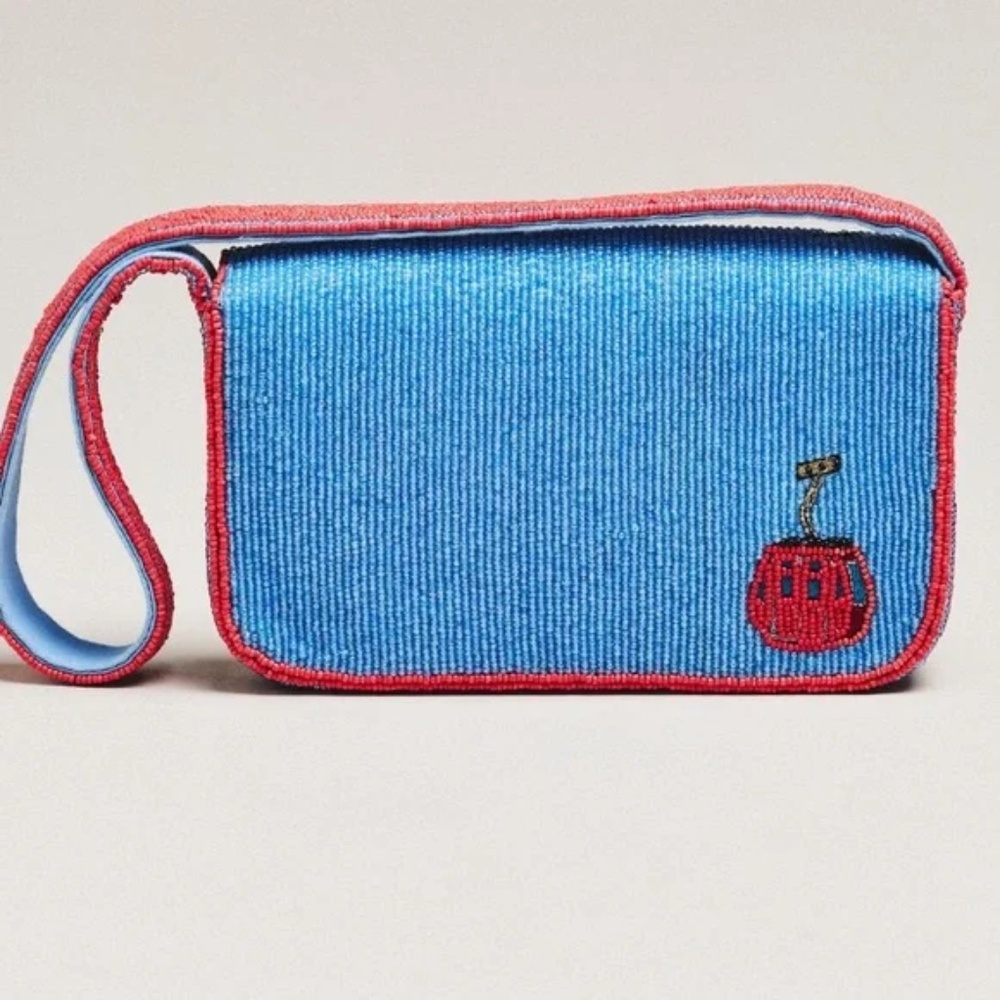Anthropologie - The Fiona Beaded Bag: Winter Icon Edition, Ski Lift - Picture 3 of 4